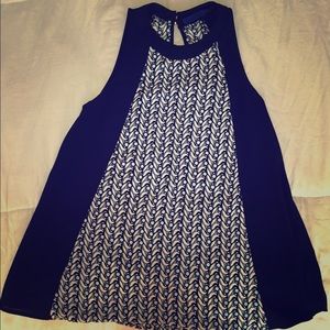 Navy blue brand new sleeveless top