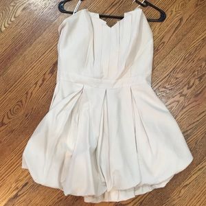 Cream bubble dress strapless size medium