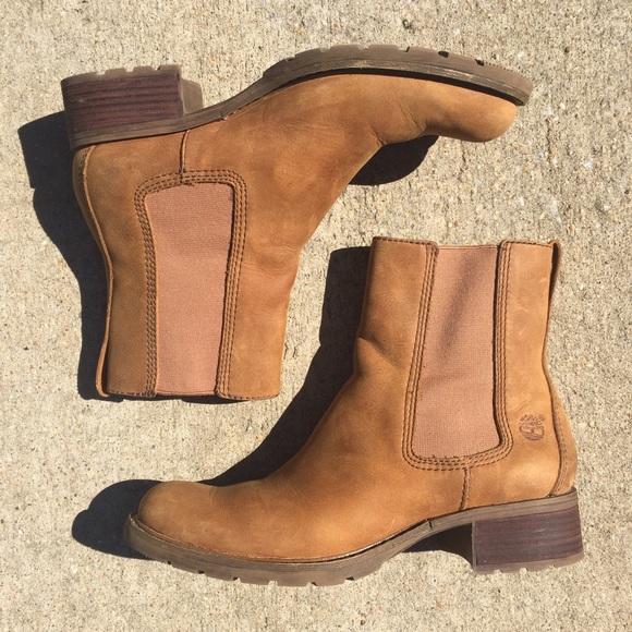 Brown timberland ankle butter