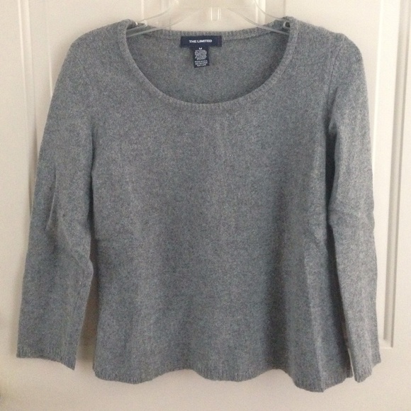 The Limited Scoop Neck Grey Sweater - Picture 1 of 3