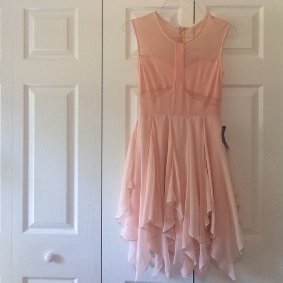 *Price reduced!* Pink dress with mesh cutouts