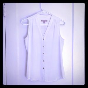 Banana Republic sleeveless button down blouse