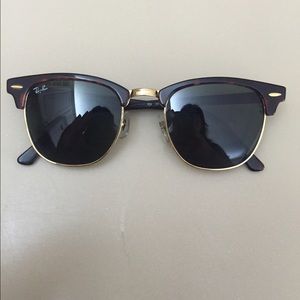 Authentic Ray-Ban clubmasters.. Few scratches