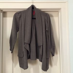 Knit cardigan size m grey