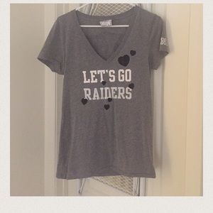 Raider football tee 💗pink💗