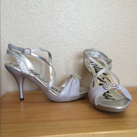 Silver Sparkly High Heels