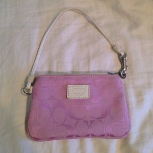 COACH MINI CHANGE PURSE-PINK