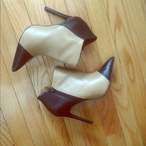 SOLD; NO LONGER AVAILABLE Two toned booties