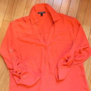 Orange Red blouse