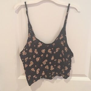 brandy melville sunflower crop top