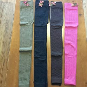 4 Pair Fleece Lined Leggings NWT