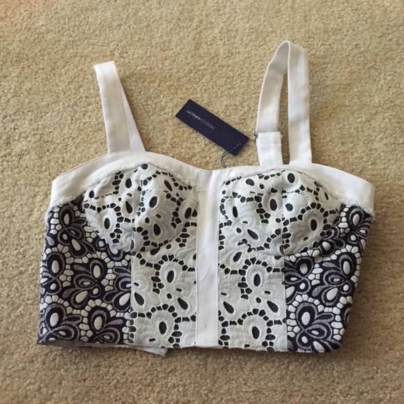 Rebecca minkoff floral crochet bandeau