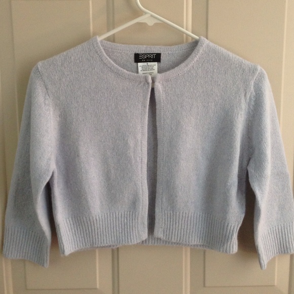 Esprit Light Bluish Cropped Cardigan