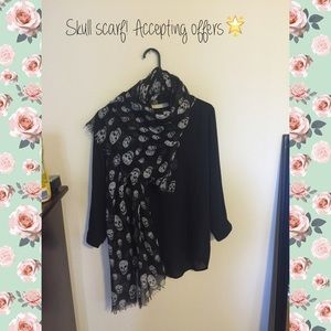 Sheer oversized scarf