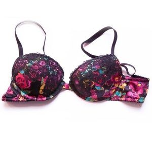 Floral Ella Gel Push Up Bra