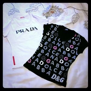 BUNDLE SALE!! Prada and Dolgce&Gabbana T-shirts!!
