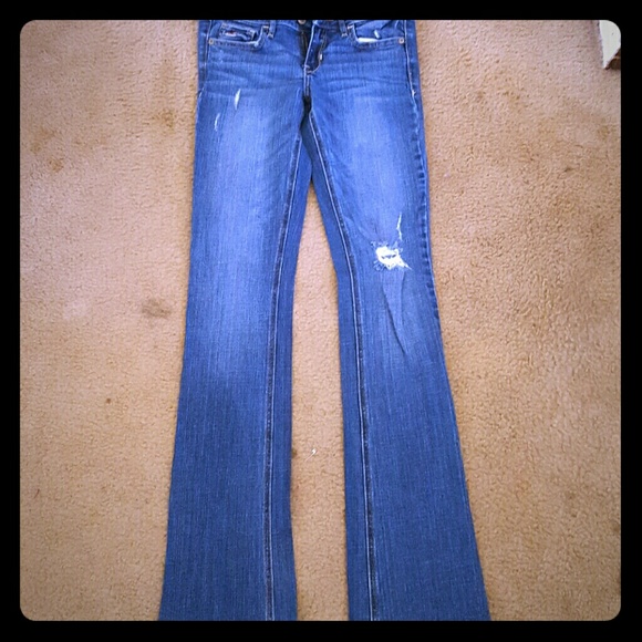 Distressed bootcut jeans 3long