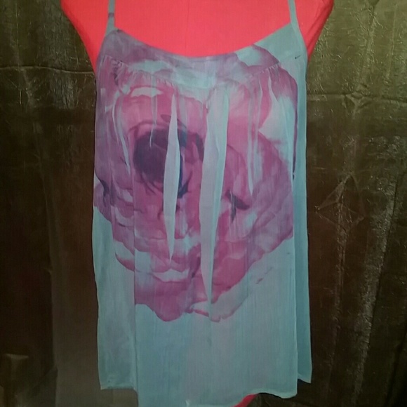 Charlotte russe sheer rose design top - Picture 1 of 3