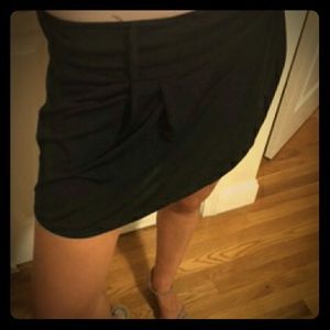Black mini skirt