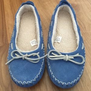 Suede Moccasin Slippers