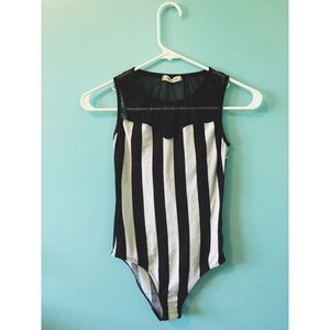 black && white bodysuit