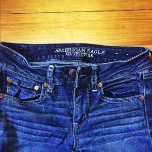 American Eagle Straight Super Stretch Jeans.