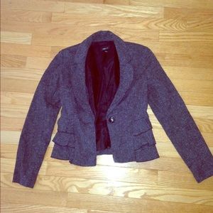 Grey speckled blazer