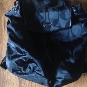 Coach black book bag