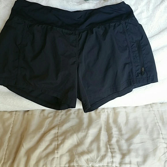 Lululemon black shorts with front zipper