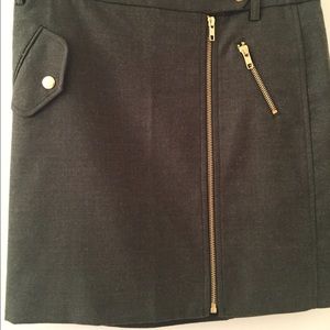 Olive green lightweight wool mini skirt - J. Crew