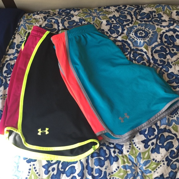 2 underarmour  shorts size small great condition.