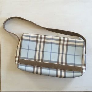 Burberry Authentic Blue Candy Check Handbag