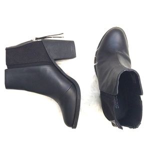 BRAND NEW h&m black faux leather booties