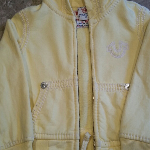 True Religion sweatshirt jacket w free t- shirt