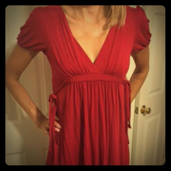 Long red shirt