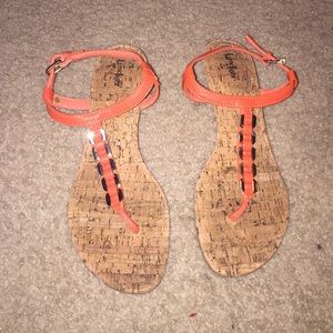 Orange sandals