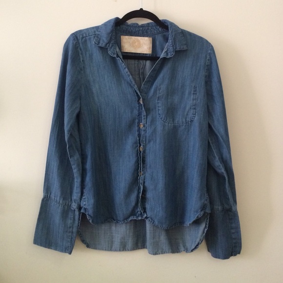 Denim button down shirt