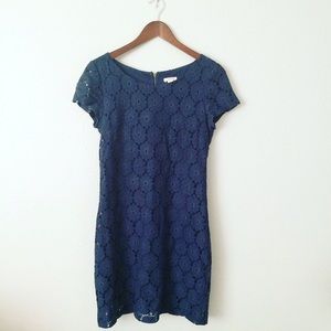 Navy blue lace dress