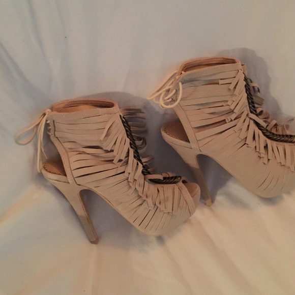 Colin Stuart sexy suede open toe bootie - Picture 2 of 4