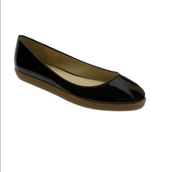 💲🔽price drop! Calvin Klein peep toe patent flat