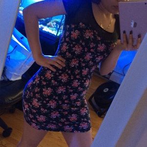 Flower dress body con