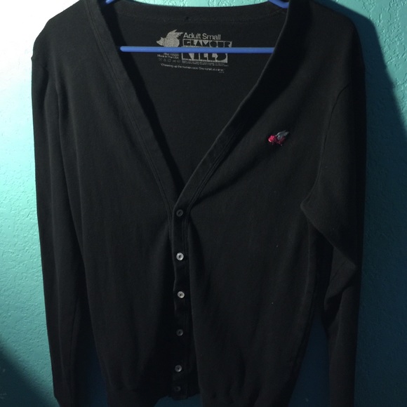 Unisex Black Cardigan