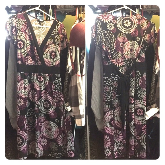 Floral wrap dress