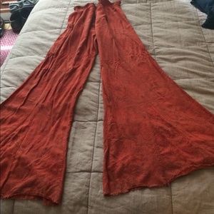 Free people paisley bell bottoms