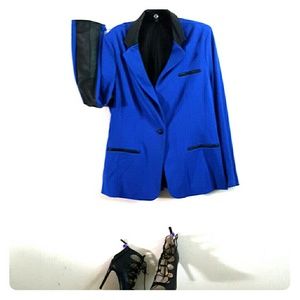 Mossimo Black and Blue Blazer