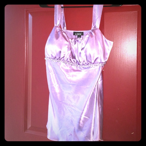 Silky Spaghetti Strap Shirt