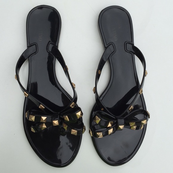 Studded jelly sandal