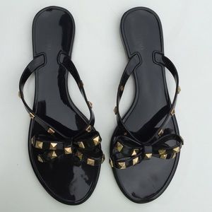 Studded jelly sandal