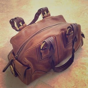 Coach brown leather purse