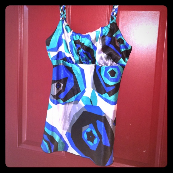 Braided Strap Silk Top